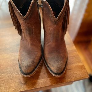 Leather booties
